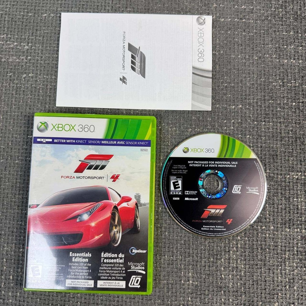 Microsoft Forza Motorsport 4 Xbox 360 Essentials Edition Racing Kinect E3H-00211
